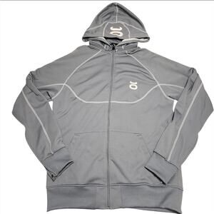 Vintage JACO MMA Full Zip Hoodie Sweatshirt Gray Mens XL UFC No Drawstring RARE